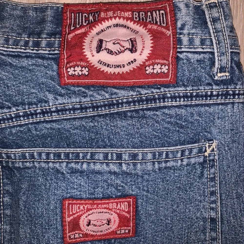 Vintage Lucky Brand Jean Carpenter Shorts Dungarees Made in the USA Size: 32